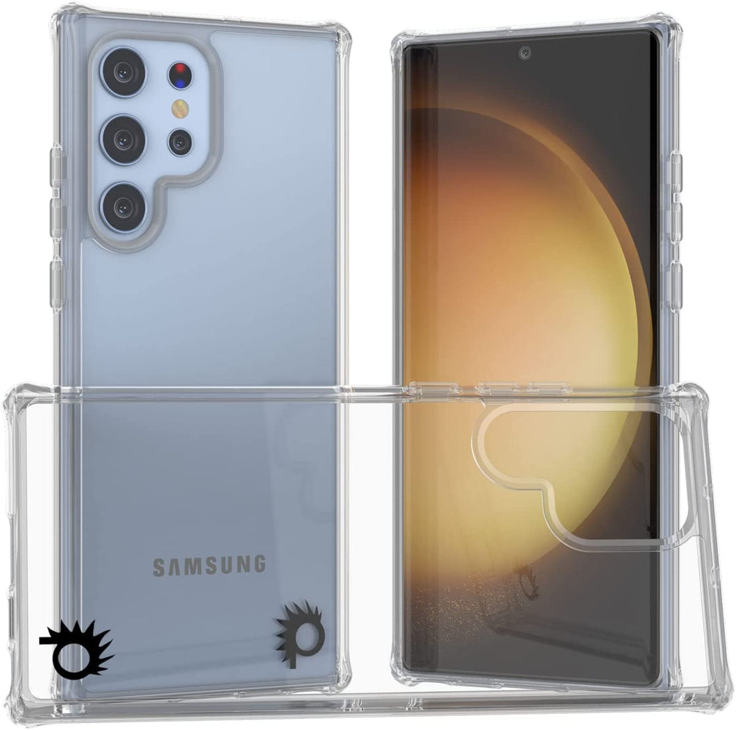 Funda PunkCase Galaxy S23 Ultra [Serie de acrílico transparente] para Galaxy S23 Ultra 5G (6.8