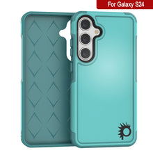 Cargar imagen en el visor de la galería, PunkCase Funda Galaxy S24, [Serie Spartan 2.0] Cubierta Resistente Transparente de Alta Resistencia [Azul Claro]

