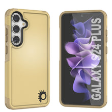 Cargar imagen en el visor de la galería, PunkCase Funda para Galaxy S24+ Plus, [Serie Spartan 2.0] Funda Transparente Resistente y Resistente [Amarillo]

