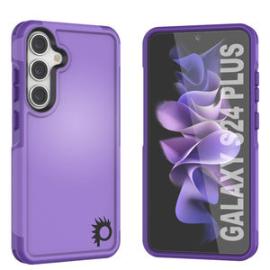 Funda PunkCase Galaxy S24+ Plus, Serie Spartan 2.0, Cubierta Resistente Resistente [Morado]