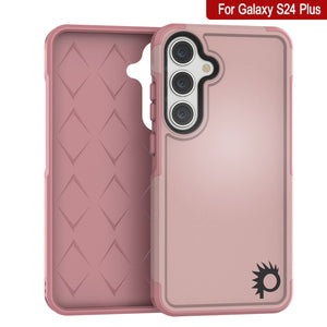 Carcasa PunkCase Galaxy S24+ Plus, Serie Spartan 2.0, Cubierta Transparente Resistente y Resistente [Rosa]