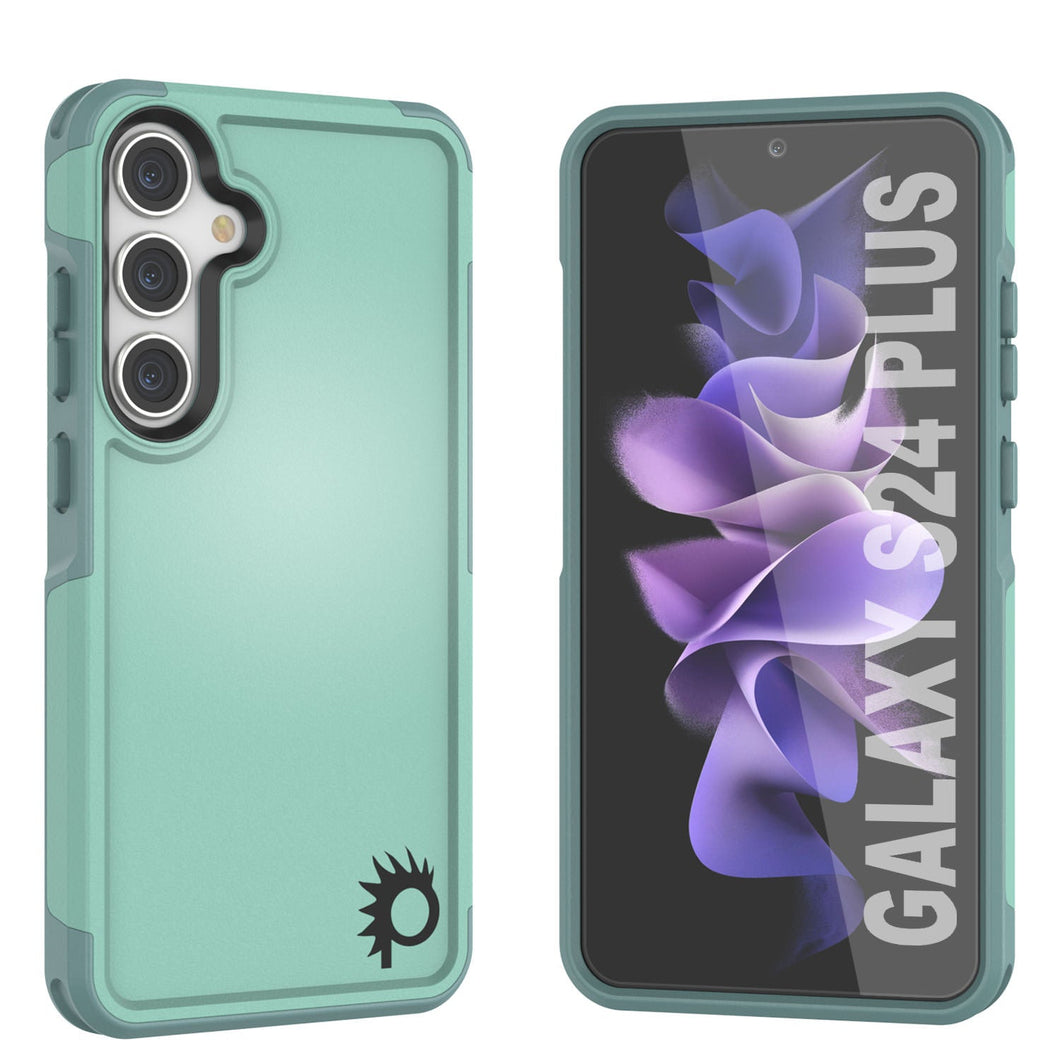 Funda PunkCase Galaxy S24+ Plus, [Serie Spartan 2.0] Cubierta resistente clara y robusta [Turquesa]