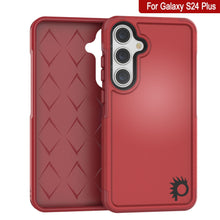 Cargar imagen en el visor de la galería, PunkCase Funda Galaxy S24+ Plus, [Serie Spartan 2.0] Cubierta Resistente y Duradera Transparente [Rojo]
