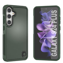 Cargar imagen en el visor de la galería, Funda PunkCase Galaxy S24+ Plus, Serie Spartan 2.0, Cubierta Transparente Resistente y Robusta [Verde Oscuro].
