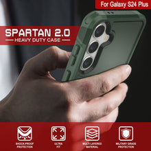 Cargar imagen en el visor de la galería, Funda PunkCase Galaxy S24+ Plus, Serie Spartan 2.0, Cubierta Transparente Resistente y Robusta [Verde Oscuro].
