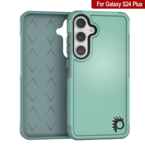 Funda PunkCase Galaxy S24+ Plus, [Serie Spartan 2.0] Cubierta resistente clara y robusta [Turquesa]
