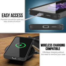 Cargar imagen en el visor de la galería, PunkCase Galaxy S24+ Plus Funda, [Serie Spartan 2.0] Funda Resistente Transparente de Alta Resistencia [Negra]
