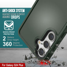 Cargar imagen en el visor de la galería, Funda PunkCase Galaxy S24+ Plus, Serie Spartan 2.0, Cubierta Transparente Resistente y Robusta [Verde Oscuro].

