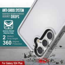 Cargar imagen en el visor de la galería, Funda PunkCase Galaxy S24+ Plus, serie Spartan 2.0, cubierta resistente y robusta transparente [blanca].
