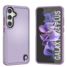 Cargar imagen en el visor de la galería, Funda PunkCase Galaxy S24+ Plus, [Serie Spartan 2.0] Funda Transparente Resistente y Robusta [Lila]
