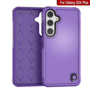 Funda PunkCase Galaxy S24+ Plus, Serie Spartan 2.0, Cubierta Resistente Resistente [Morado]