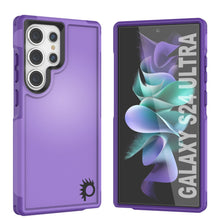 Load image into Gallery viewer, Funda PunkCase Galaxy S24 Ultra, [Serie Spartan 2.0] Cubierta Resistente Transparente de Alta Duración [Morado]

