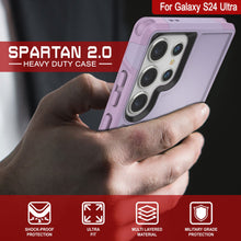Load image into Gallery viewer, Funda PunkCase Galaxy S24 Ultra, Serie Spartan 2.0, Cubierta Resistente y Robusta Transparente [Lilac]
