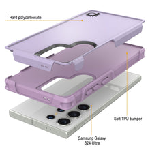Load image into Gallery viewer, Funda PunkCase Galaxy S24 Ultra, Serie Spartan 2.0, Cubierta Resistente y Robusta Transparente [Lilac]
