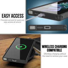 Load image into Gallery viewer, Funda PunkCase Galaxy S24 Ultra, [Serie Spartan 2.0] Cubierta resistente transparente de alta resistencia [Verde oscuro]
