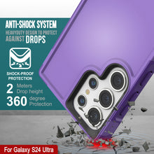 Load image into Gallery viewer, Funda PunkCase Galaxy S24 Ultra, [Serie Spartan 2.0] Cubierta Resistente Transparente de Alta Duración [Morado]
