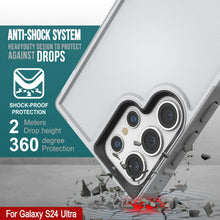 Cargar imagen en el visor de la galería, Funda PunkCase para Galaxy S24 Ultra, Serie Spartan 2.0 Transparente Resistente y Resistente [Blanco]
