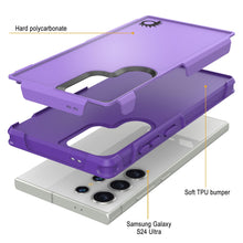 Load image into Gallery viewer, Funda PunkCase Galaxy S24 Ultra, [Serie Spartan 2.0] Cubierta Resistente Transparente de Alta Duración [Morado]
