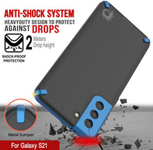 Cargar imagen en el visor de la galería, Punkcase Galaxy S21 Case [Mirage Series] Heavy Duty Phone Cover (Blue) 
