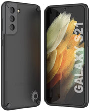 Load image into Gallery viewer, Punkcase Galaxy S21 Case [Mirage Series] Heavy Duty Phone Cover (Black) (Color in image: Black)
