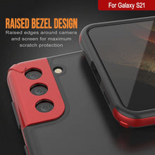 Load image into Gallery viewer, Punkcase Galaxy S21 Case [Mirage Series] Heavy Duty Phone Cover (Red) 
