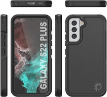 Cargar imagen en el visor de la galería, PunkCase Galaxy S22+ Plus Case, [Spartan 2.0 Series] Clear Rugged Heavy Duty Cover [Black] 
