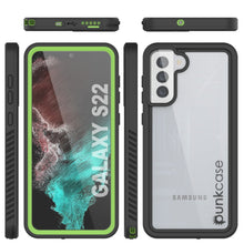 Cargar imagen en el visor de la galería, Galaxy S22 Water/ Shockproof [Extreme Series] Screen Protector Case [Light Green] (Color in image: Purple)
