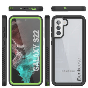 Galaxy S22 Water/ Shockproof [Extreme Series] Screen Protector Case [Light Green] (Color in image: Purple)