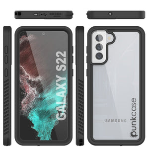 Galaxy S22 Water/ Shockproof [Extreme Series] With Screen Protector Case [Black] (Color in image: Red)