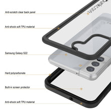 Cargar imagen en el visor de la galería, Galaxy S22 Water/ Shockproof [Extreme Series] With Screen Protector Case [Black] (Color in image: Light blue)
