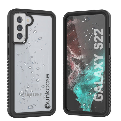 Galaxy S22 Water/ Shockproof [Extreme Series] With Screen Protector Case [Black] (Color in image: Black)