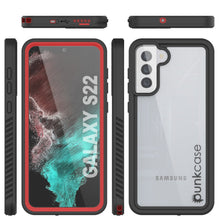 Cargar imagen en el visor de la galería, Galaxy S22 Water/ Shock/ Snowproof [Extreme Series] Slim Screen Protector Case [Red] (Color in image: Teal)
