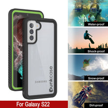 Cargar imagen en el visor de la galería, Galaxy S22 Water/ Shockproof [Extreme Series] Screen Protector Case [Light Green] (Color in image: Teal)

