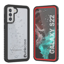 Cargar imagen en el visor de la galería, Galaxy S22 Water/ Shock/ Snowproof [Extreme Series] Slim Screen Protector Case [Red] (Color in image: Red)
