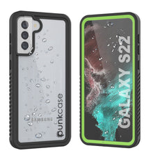 Cargar imagen en el visor de la galería, Galaxy S22 Water/ Shockproof [Extreme Series] Screen Protector Case [Light Green] (Color in image: Light Green)
