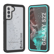 Cargar imagen en el visor de la galería, Galaxy S22 Water/ Shock/ Snowproof [Extreme Series]  Screen Protector Case [Teal] (Color in image: Teal)
