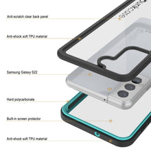 Cargar imagen en el visor de la galería, Galaxy S22 Water/ Shock/ Snowproof [Extreme Series]  Screen Protector Case [Teal] (Color in image: Purple)
