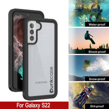 Cargar imagen en el visor de la galería, Galaxy S22 Water/ Shockproof [Extreme Series] With Screen Protector Case [Black] (Color in image: Light Green)

