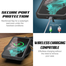 Cargar imagen en el visor de la galería, Galaxy S22 Water/ Shockproof [Extreme Series] With Screen Protector Case [Black] (Color in image: Teal)
