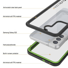 Cargar imagen en el visor de la galería, Galaxy S22 Water/ Shockproof [Extreme Series] Screen Protector Case [Light Green] (Color in image: White)
