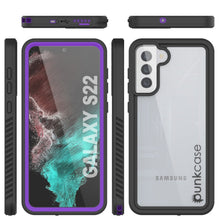 Cargar imagen en el visor de la galería, Galaxy S22 Water/ Shockproof [Extreme Series] Slim Screen Protector Case [Purple] (Color in image: Red)
