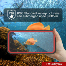 Cargar imagen en el visor de la galería, Galaxy S22 Water/ Shock/ Snowproof [Extreme Series] Slim Screen Protector Case [Red] (Color in image: Light Green)

