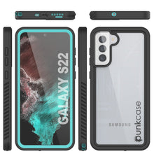 Cargar imagen en el visor de la galería, Galaxy S22 Water/ Shock/ Snowproof [Extreme Series]  Screen Protector Case [Teal] (Color in image: Pink)
