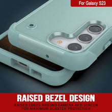 Cargar imagen en el visor de la galería, Funda Punkcase Galaxy S23 [Serie Reliance] Protector híbrido de grado militar con soporte incorporado [Verde]
