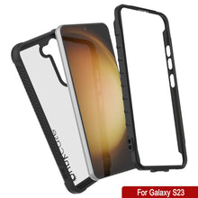Load image into Gallery viewer, Funda PunkCase Galaxy S23, de la serie Spartan, resistente y robusta, con una cubierta clara y de alta resistencia [Negra].
