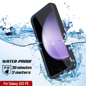 Galaxy S23 FE Resistente al Agua ya los Golpes [Serie Extrema] con Protector de Pantalla [Azul Marino]