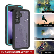 Cargar imagen en el visor de la galería, Galaxy S23 FE a prueba de agua/ golpes/ nieve [Serie Extrema] Estuche protector de pantalla [Turquesa]
