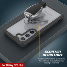 Load image into Gallery viewer, Carcasa PunkCase Galaxy S23+ Plus, [Serie Spartan] Funda Transparente Resistente y Duradera [Negro]
