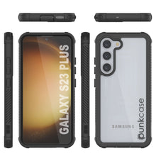 Load image into Gallery viewer, Carcasa PunkCase Galaxy S23+ Plus, [Serie Spartan] Funda Transparente Resistente y Duradera [Negro]
