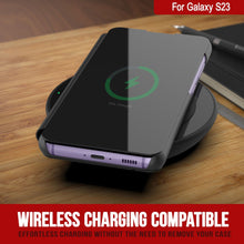 Cargar imagen en el visor de la galería, Funda protectora para Galaxy S23 de Punkcase con tapa flip [Negro].

